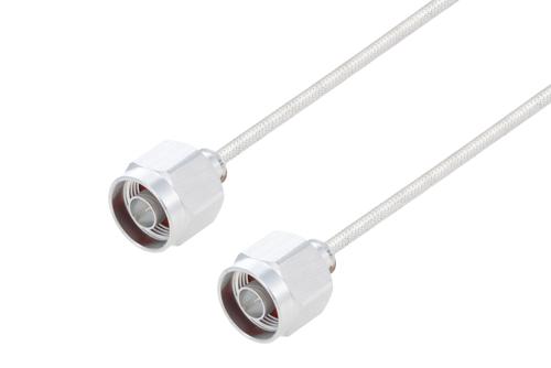 N Male to N Male Cable 6 Inch Length Using PE-SR402FL Coax