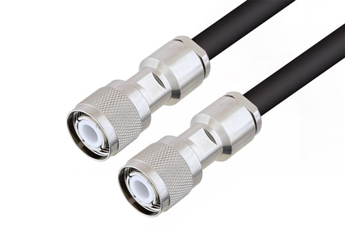 HN Male to HN Male Cable Using RG213 Coax , LF Solder