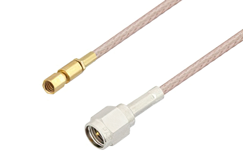 SMA Male to SSMC Plug Cable 24 Inch Length Using RG316 Coax