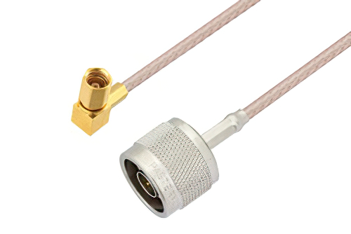 N Male to SSMC Plug Right Angle Cable Using RG316 Coax