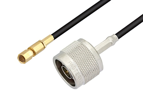 N Male to SSMC Plug Low Loss Cable Using LMR-100 Coax