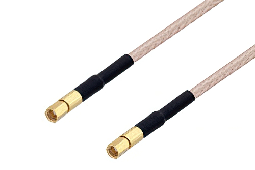 SSMC Plug to SSMC Plug Cable 36 Inch Length Using RG316-DS Coax with HeatShrink