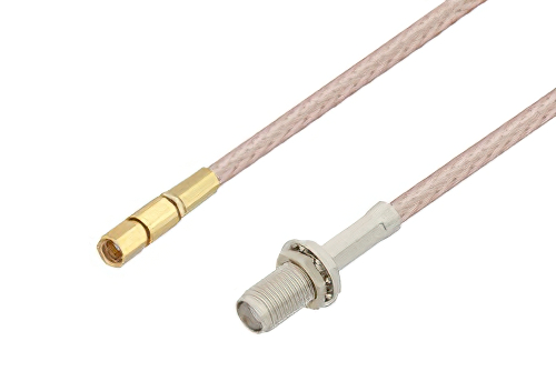 SMA Female Bulkhead to SSMC Plug Cable Using RG316-DS Coax