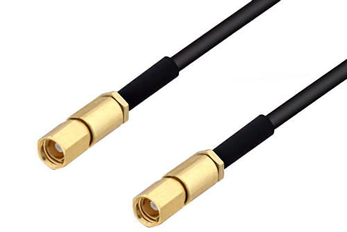 SSMC Plug to SSMC Plug Cable 18 Inch Length Using PE-SR405FLJ Coax