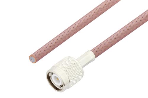 TNC Male to Straight Cut Lead Cable Using RG142 Coax