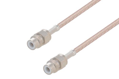 75 Ohm SMC Jack to 75 Ohm SMC Jack Cable Using 75 Ohm RG179 Coax