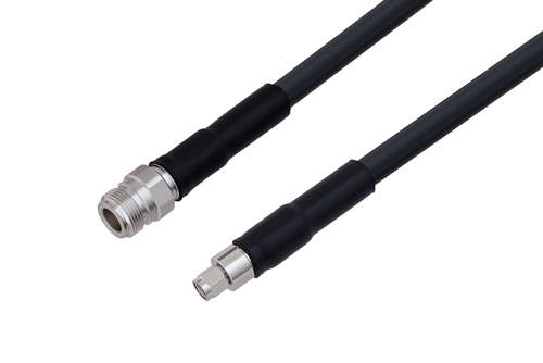 N Female to SMA Male Low Loss Cable Using LMR-400 Coax with Times Microwave Components