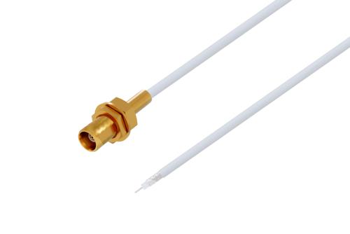 MCX Jack Bulkhead to Trimmed Lead Cable Using RG196 Coax