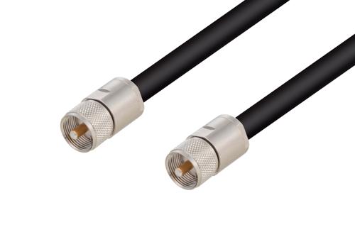 UHF Male to UHF Male Cable Using RG8 Coax