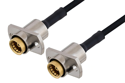 Slide-On BMA Jack 2 Hole Flange to Slide-On BMA Jack 2 Hole Flange Cable 36 Inch Length Using PE-SR405FLJ Coax