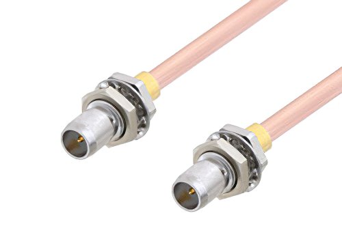 Slide-On BMA Plug Bulkhead to Slide-On BMA Plug Bulkhead Cable Using RG405 Coax