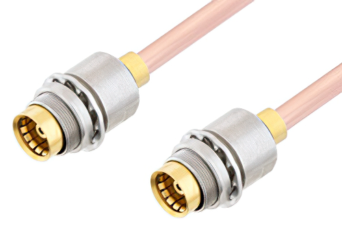 Slide-On BMA Jack Bulkhead to Slide-On BMA Jack Bulkhead Cable Using RG405 Coax