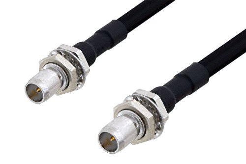 Slide-On BMA Plug Bulkhead to Slide-On BMA Plug Bulkhead Cable Using PE-SR402FLJ Coax