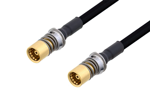 Snap-On BMA Jack to Snap-On BMA Jack Cable 6 Inch Length Using PE-SR402FLJ Coax