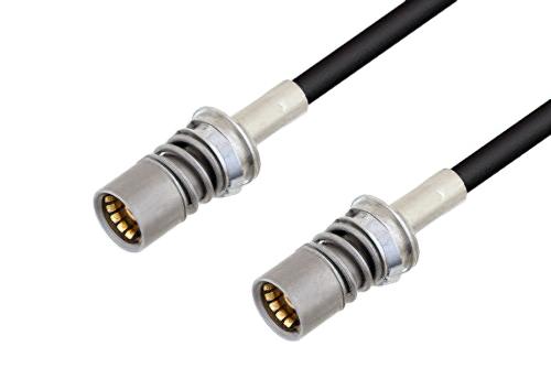 Snap-On BMA Jack to Snap-On BMA Jack Cable 24 Inch Length Using LMR-100 Coax