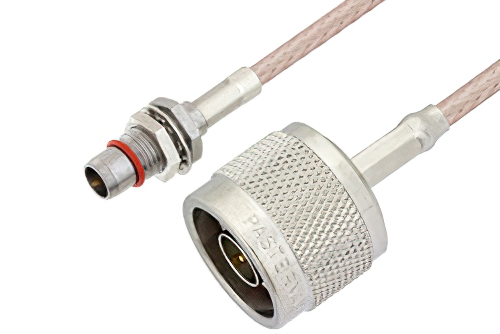 Slide-On BMA Plug Bulkhead to N Male Cable Using RG316 Coax