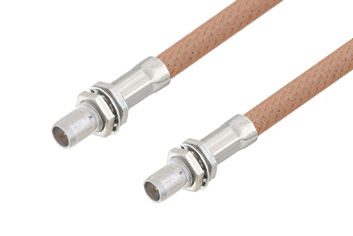 Slide-On BMA Plug Bulkhead to Slide-On BMA Plug Bulkhead Cable Using RG400 Coax