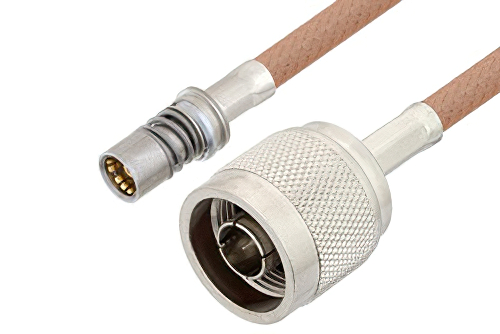 Snap-On BMA Jack to N Male Cable Using RG400 Coax