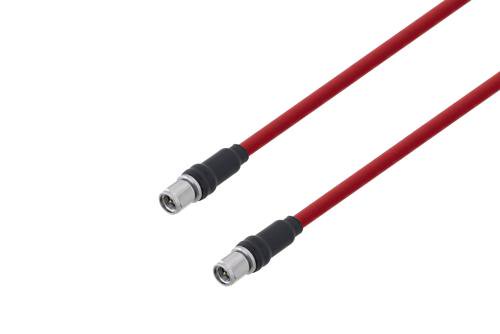 Plenum SMA Male to SMA Male Low Loss Cable Using LMR-195-LLPX Coax with Times Microwave Components