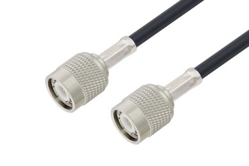 TNC Male to TNC Male Low Loss Cable Using LMR-200-UF Coax with Times Microwave Components