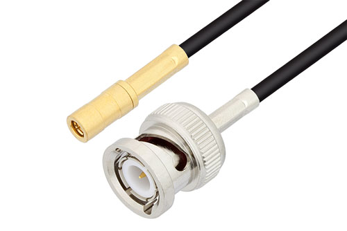 BNC Male to SSMB Plug Low Loss Cable Using LMR-100 Coax