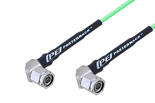 TNC Male Right Angle to TNC Male Right Angle Low Loss Cable 150 CM Length Using PE-P160LL Coax