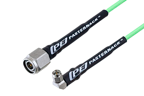 SMA Male Right Angle to TNC Male Low Loss Cable 48 Inch Length Using PE-P160LL Coax