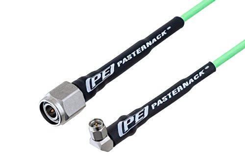 SMA Male Right Angle to TNC Male Low Loss Cable 48 Inch Length Using PE-P160LL Coax