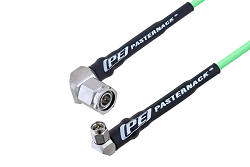 SMA Male Right Angle to TNC Male Right Angle Low Loss Cable 100 CM Length Using PE-P160LL Coax