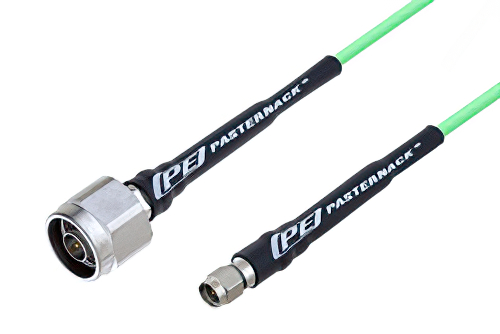 N Male to SMA Male Low Loss Cable 150 CM Length Using PE-P160LL Coax