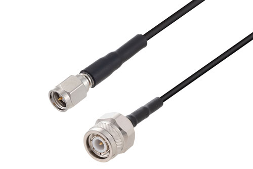 SMA Male to TNC Male Low Loss Cable Using PE-C100-LSZH Coax with Times Microwave Components