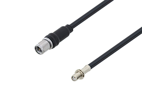 SMA Male to SMA Female Bulkhead Low Loss Cable 48 Inch Length Using LMR-195 Coax