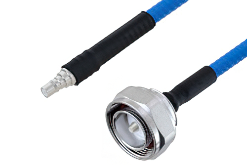 Plenum 7/16 DIN Male to QMA Female Low PIM Cable Using SPP-250-LLPL Coax , LF Solder