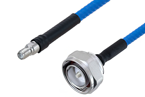 Plenum 7/16 DIN Male to SMA Female Low PIM Cable 50 cm Length Using SPP-250-LLPL Coax , LF Solder