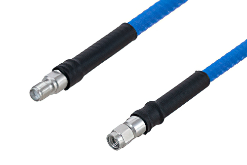 Plenum SMA Male to SMA Female Low PIM Cable 12 Inch Length Using SPP-250-LLPL Coax , LF Solder