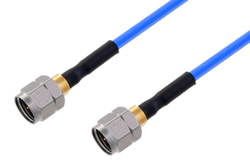 2.4mm Male to 2.4mm Male Cable Using PE-P086HF Coax with HeatShrink