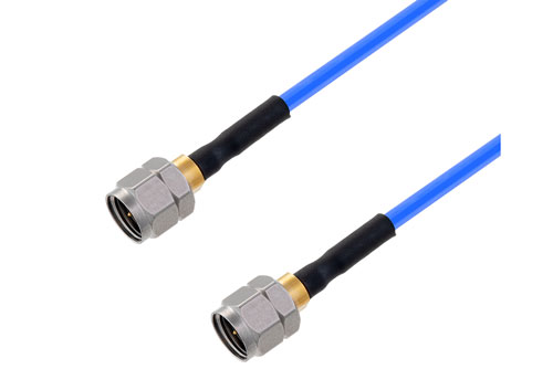 2.4mm Male to 2.4mm Male Cable Using PE-P086HF Coax , LF Solder