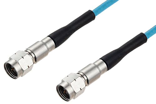 1.85mm Male to 1.85mm Male Cable 12 Inch Length Using PE-P106LL Coax
