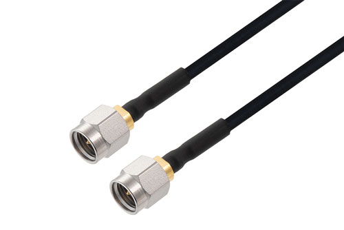 2.92mm Male to 2.92mm Male Cable Using PE-SR405FLJ Coax, LF Solder