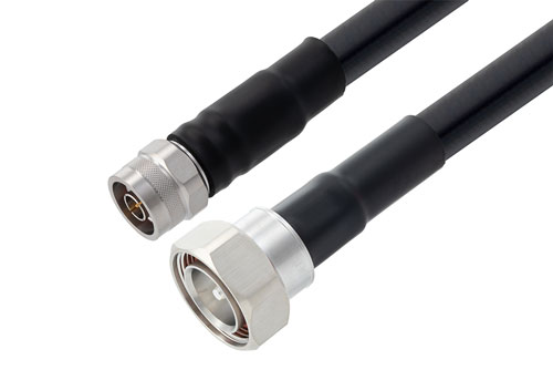 7/16 DIN Male to N Male Low Loss Cable Using PE-C600 Coax