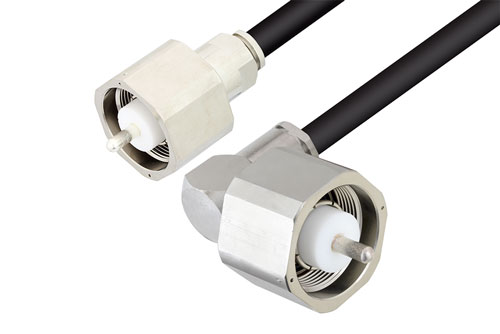 LC Male to LC Male Right Angle Cable Using RG213 Coax