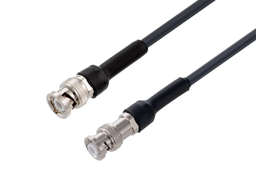 BNC Male to MHV Male Cable Using RG58 Coax with Double HeatShrink