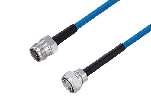 Plenum 4.3-10 Male to 4.3-10 Female Low PIM Cable 200 cm Length Using SPP-250-LLPL Coax Using Times Microwave Parts