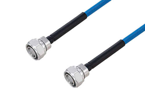 Plenum 4.3-10 Male to 4.3-10 Male Low PIM Cable 12 Inch Length Using SPP-250-LLPL Coax Using Times Microwave Parts