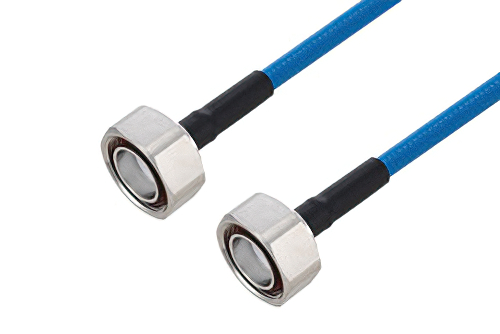 Plenum 7/16 DIN Male to 7/16 DIN Male Low PIM Cable 36 Inch Length Using SPP-250-LLPL Coax Using Times Microwave Parts