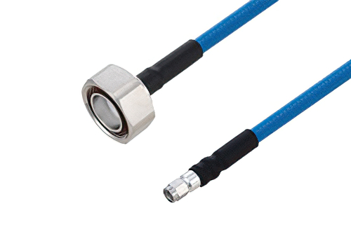 Plenum 7/16 DIN Male to SMA Male Low PIM Cable 200 cm Length Using SPP-250-LLPL Coax Using Times Microwave Parts