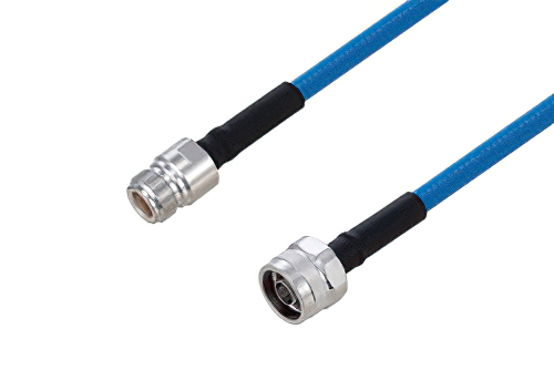 Plenum N Male to N Female Low PIM Cable 24 Inch Length Using SPP-250-LLPL Coax Using Times Microwave Parts