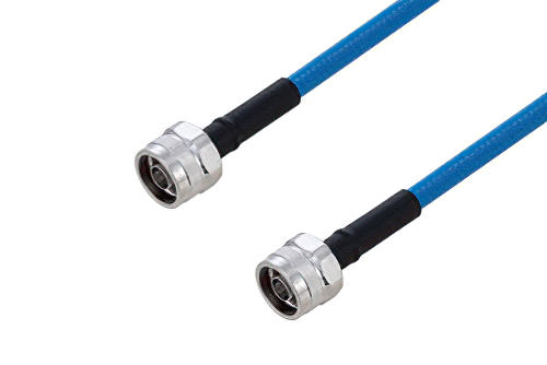 Plenum N Male to N Male Low PIM Cable 100 cm Length Using SPP-250-LLPL Coax Using Times Microwave Parts