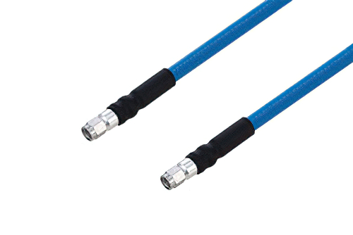 Plenum SMA Male to SMA Male Low PIM Cable 200 cm Length Using SPP-250-LLPL Coax Using Times Microwave Parts