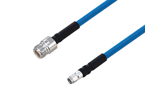 Plenum N Female to SMA Male Low PIM Cable 100 cm Length Using SPP-250-LLPL Coax Using Times Microwave Parts
